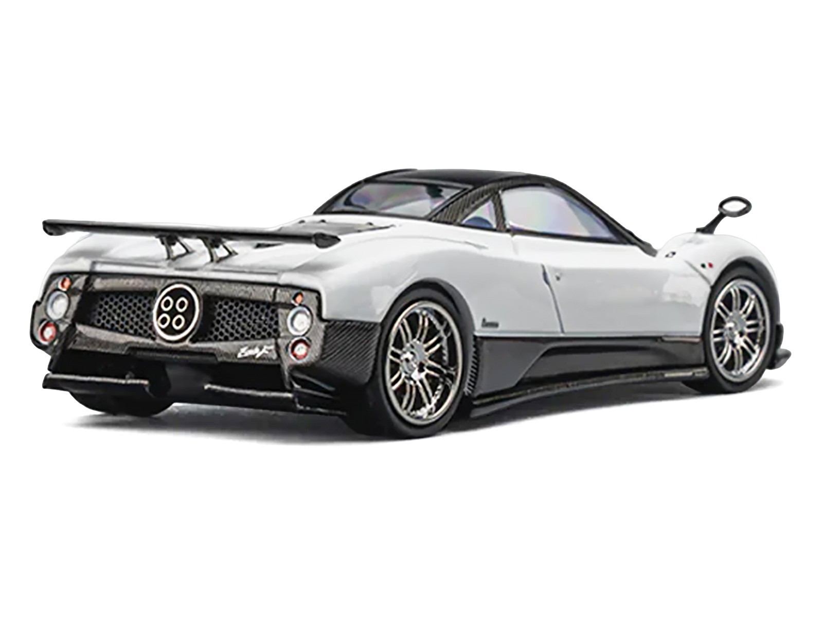 PAGANI ZONDA F PEARL WHITE 1/64 DIECAST MODEL CAR BY CM MODEL CM64-ZONDAF-01