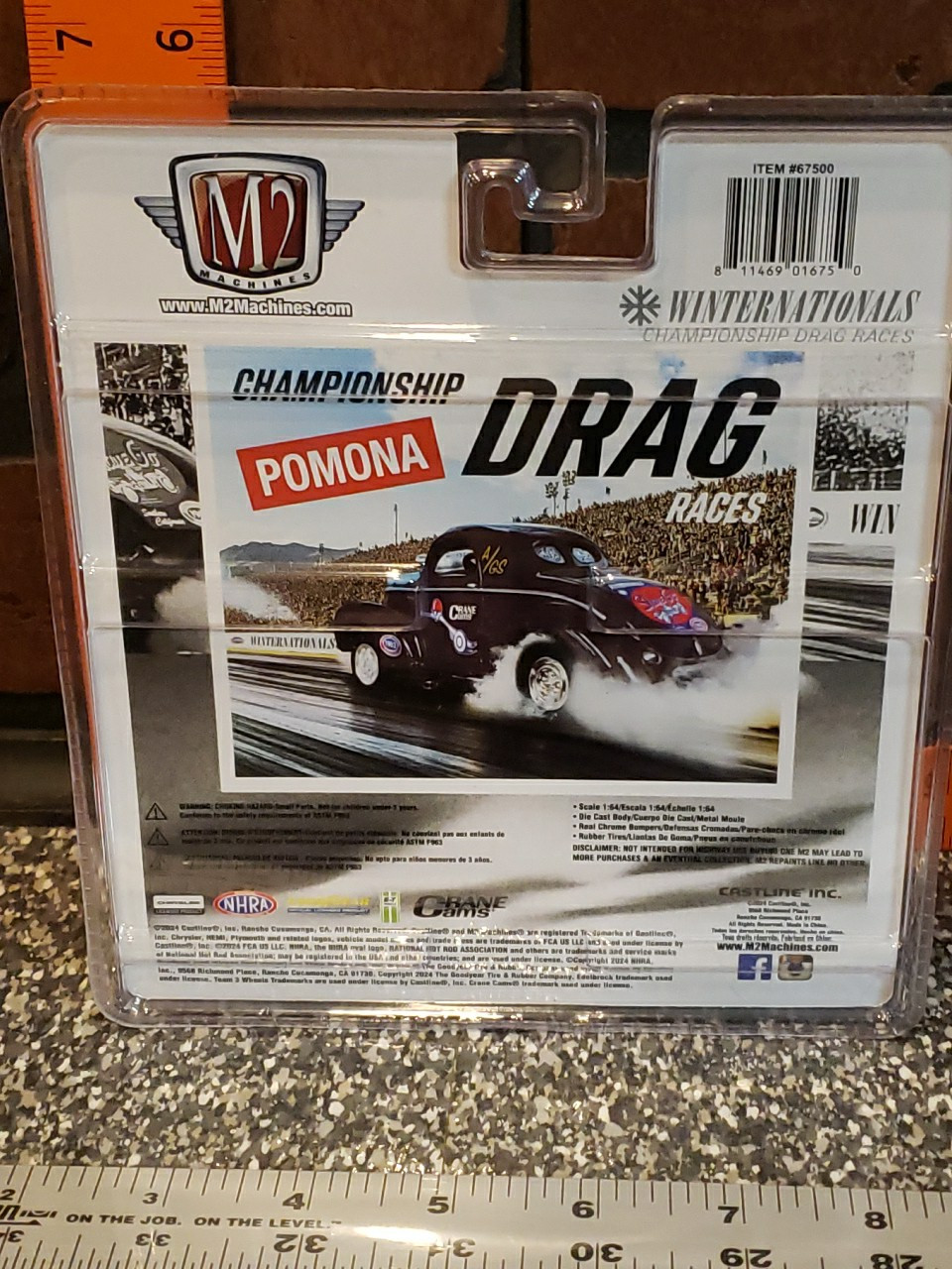 M2 Machines NHRA WinterNationals 1941 Willy’s Gasser Diorama Die Cast
