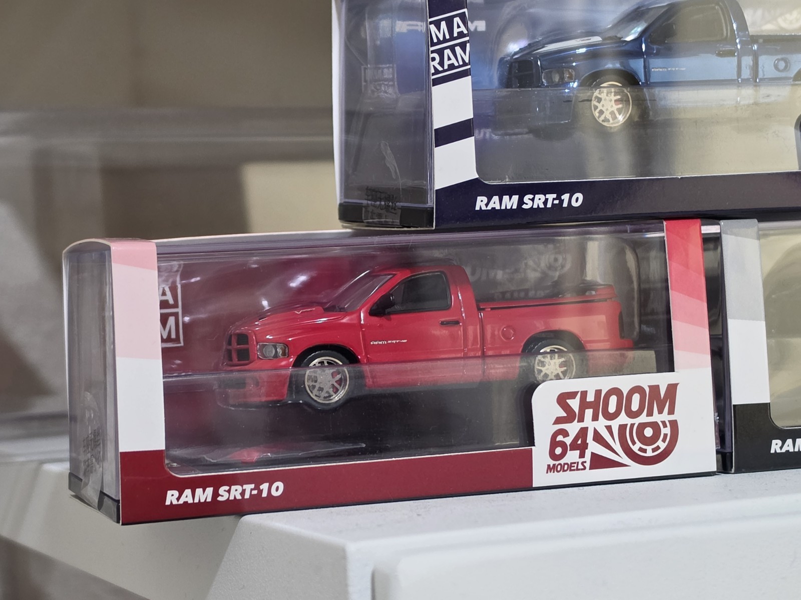 2003 DODGE RAM SRT-10 PICKUP SET OF 3 1/64 DIECAST MODEL CAR BY SHOOM64