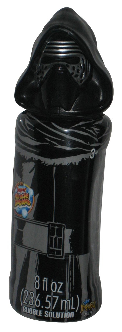 Star Wars Kylo Ren Super Miracle Bubbles 8fl Oz Solution w/ Toy Wand – (Dented)