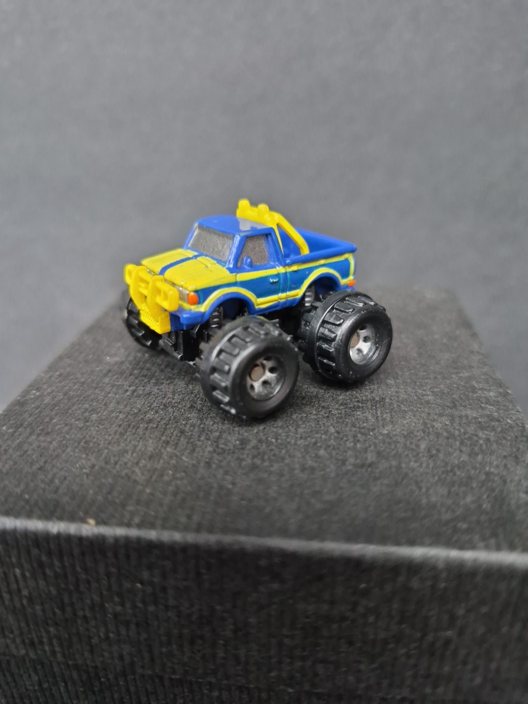 Micro Machines Blue And Yellow Datsun Monster Truck Vintage 1987