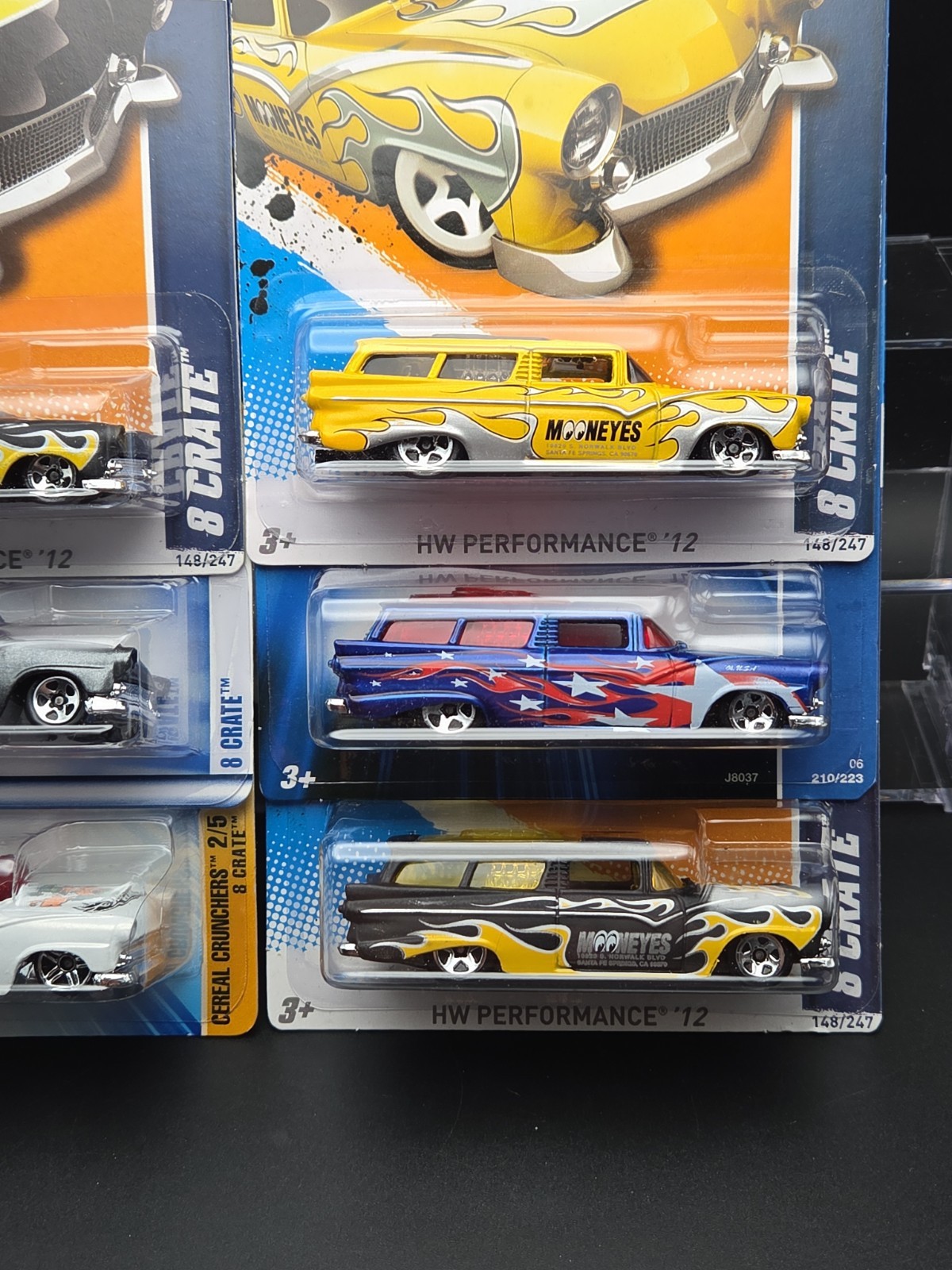 Hot Wheels 8 Crate Mooneyes Variations Lot Of 6