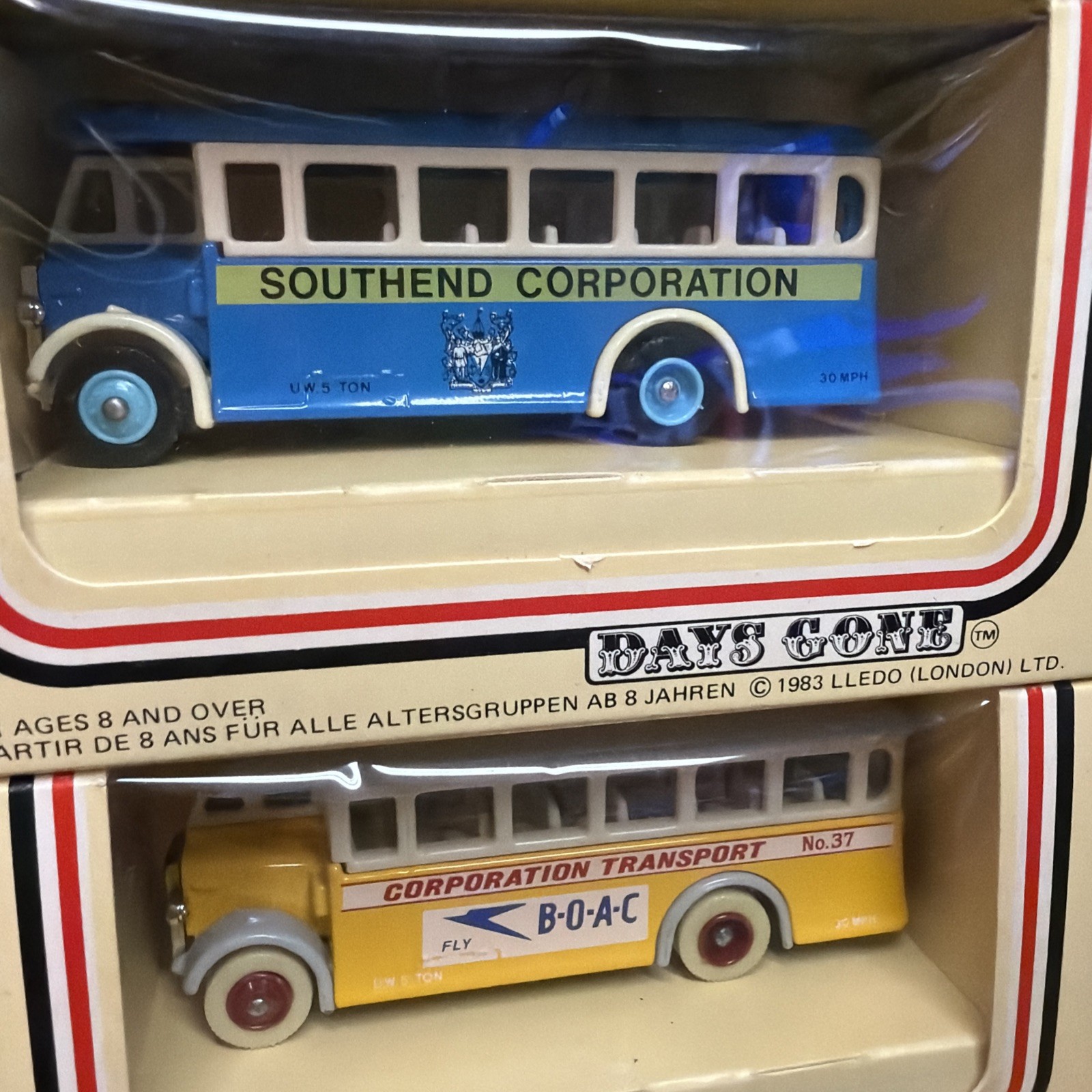 LOT 23) 1986 Lledo MODELS OF DAYS DONE Bus Carriage Delivery Truck Advert UK NEW