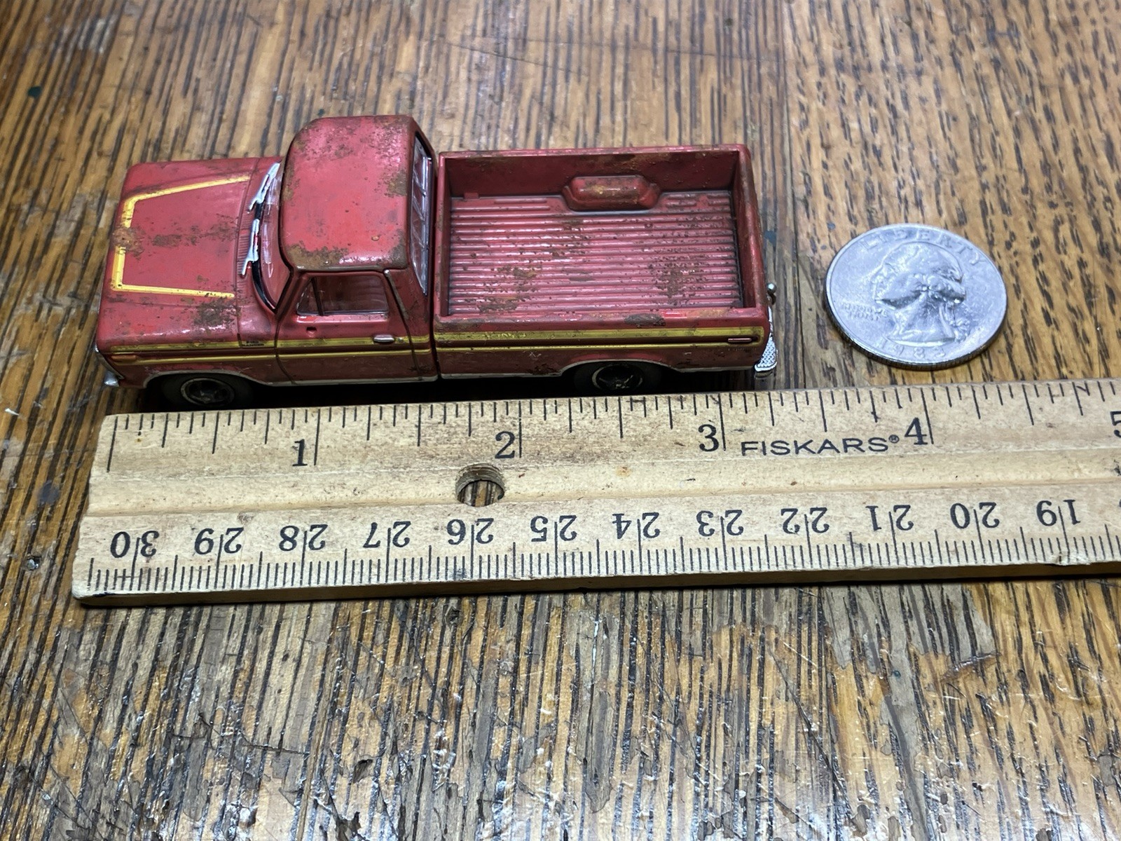 1978 Ford F-150 Ranger Truck Weathered Rusty Barn Find 1/64 Diecast Custom