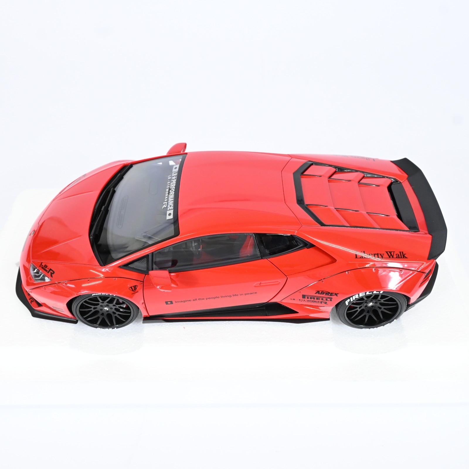 AUTOart 1/18 LB-WORKS Lamborghini Huracan Red Diecast Model Car