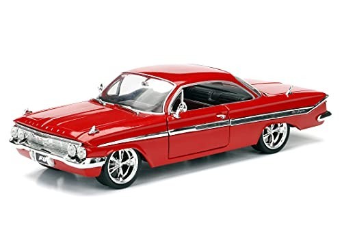 Diecast Car 1:24 Scale Red Opening Doors Hood Trunk Movie Decoration Impala