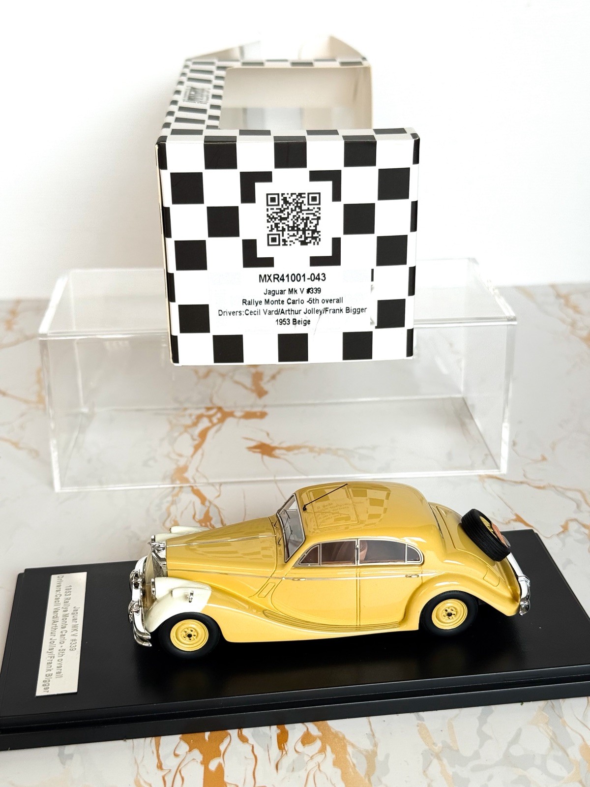 Matrix 1:43 Jaguar MK V #339 1953 Monte Carlo Rally 5th Resin Model MXR41001-043