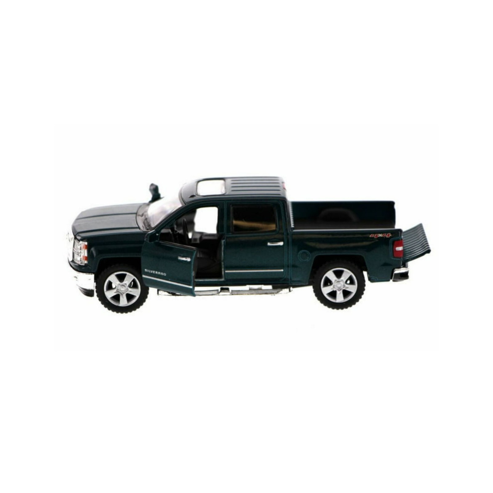 5381D BYKinsmart 5″ 2014 Chevrolet Silverado Truck Diecast Model Toy 1:46 BLACK