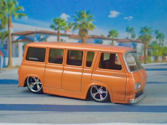 Slammed 1965 Ford Econoline V8 Window Van Hot Rod 1/64 Scale Limited Edition P