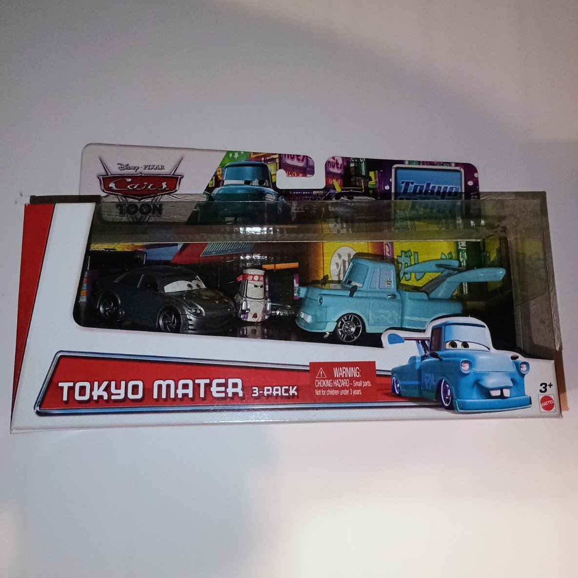 Mattel Disney Pixar Cars Toon Tokyo Mater 3-Pack 1:55 Diecast Unopened Box