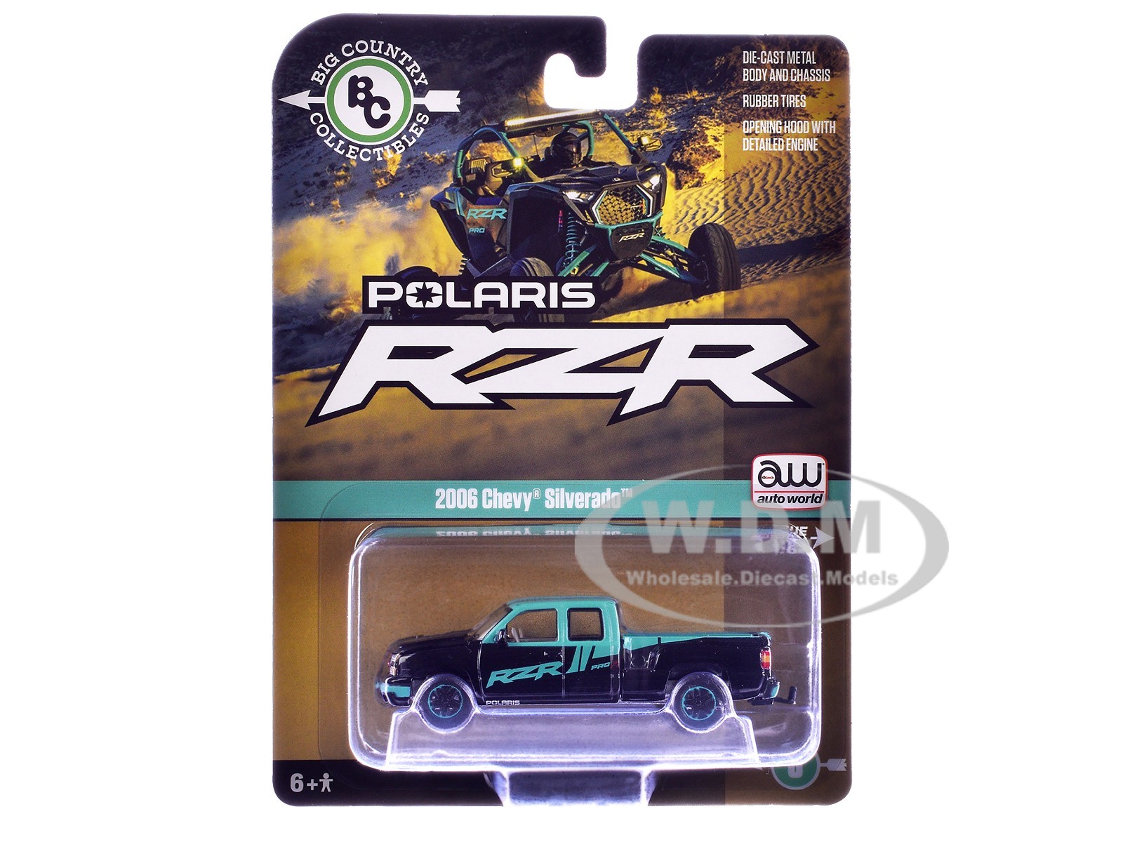 2006 CHEVROLET SILVERADO PICKUP “POLARIS” 1/64 BY AUTO WORLD AWBC003-AWSP203