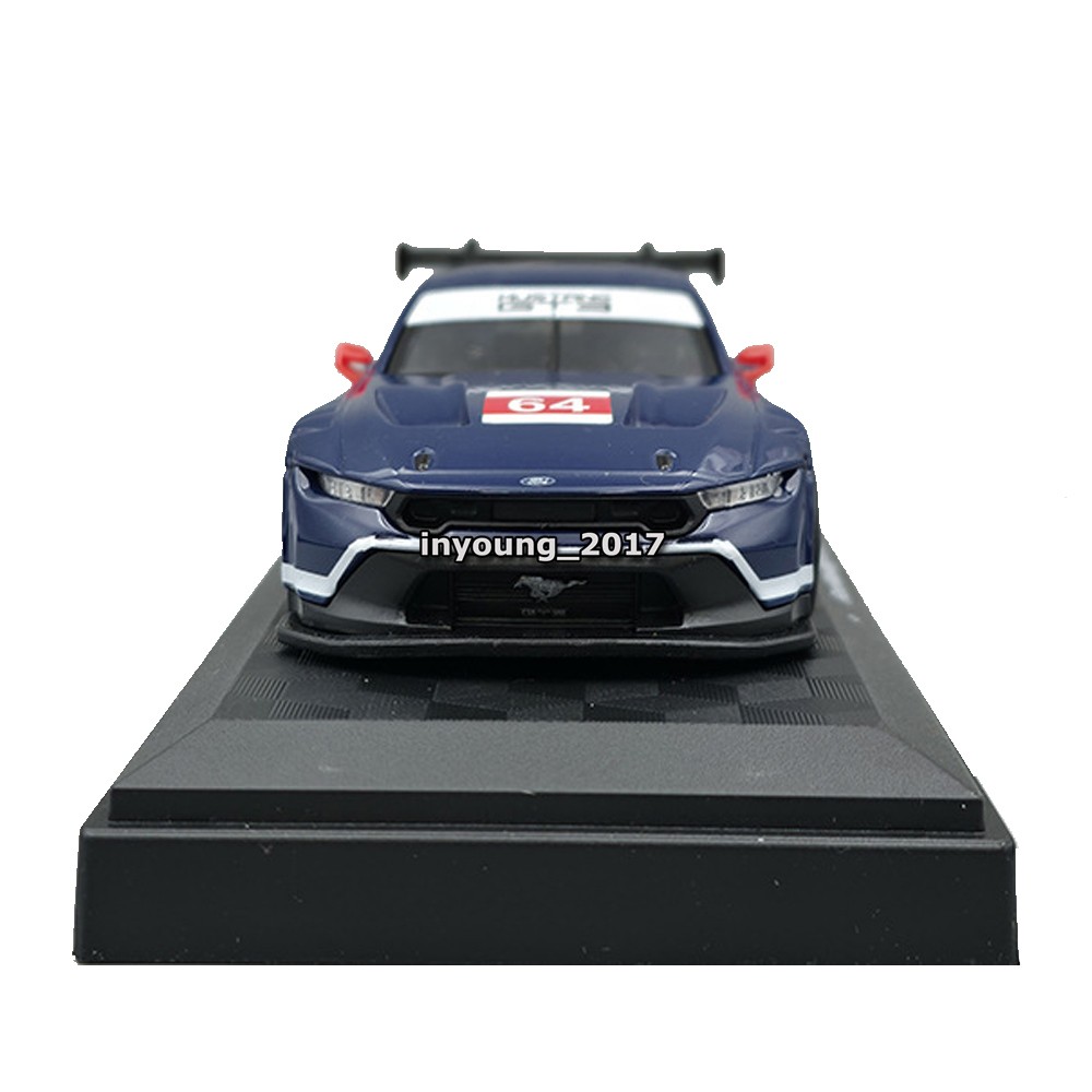 1:42 Ford Mustang GT3 Model Car Metal Diecast Toy Cars Toys for Boys Kids Blue