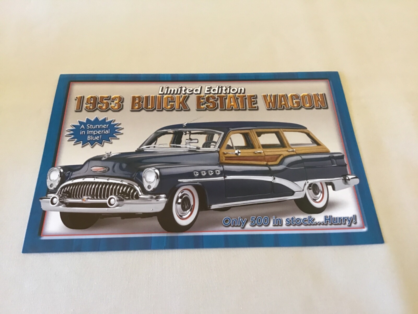 Danbury Mint 1953 Buick Estate Wagon L.E. Brochure Paperwork Only 1:24