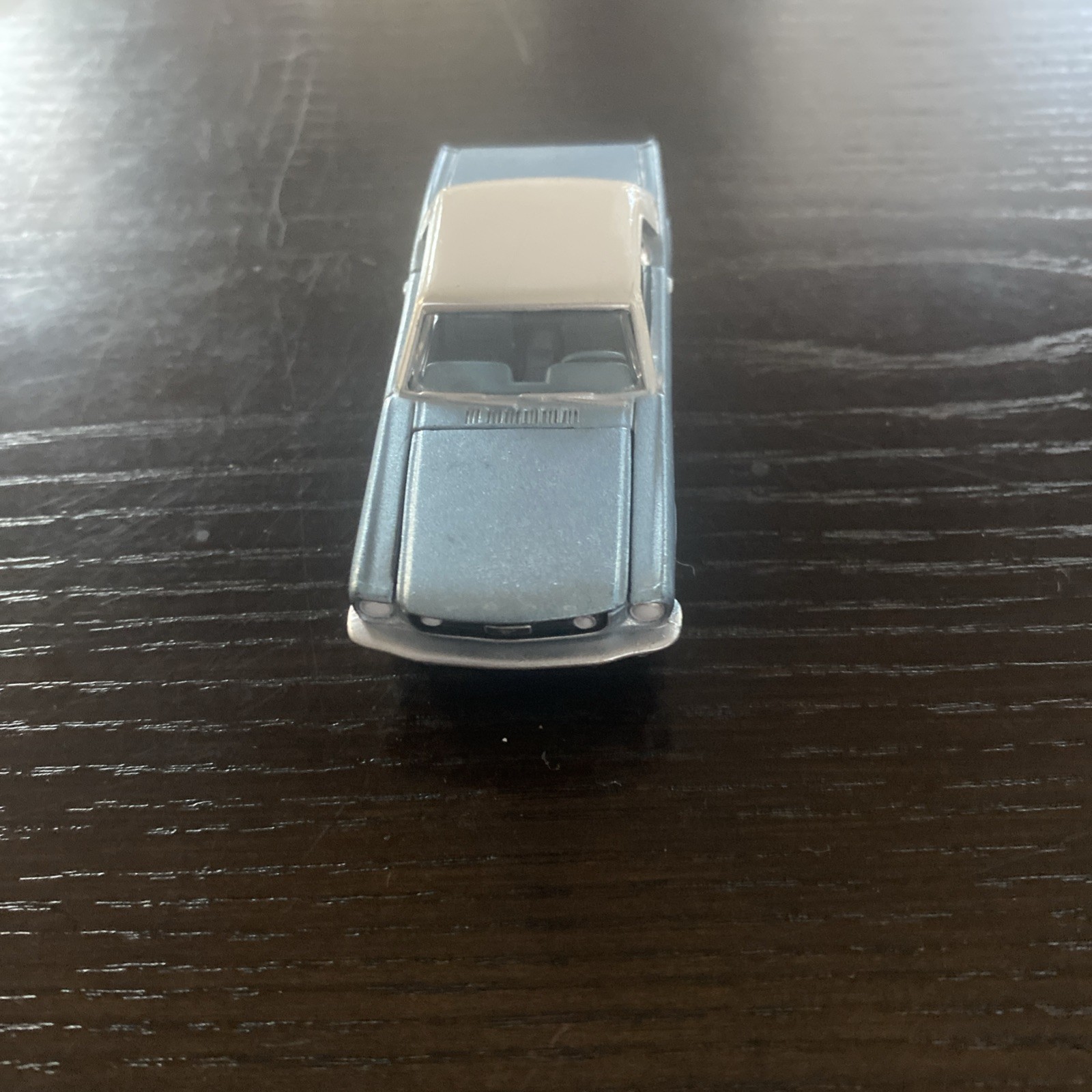 Matchbox Muscle Car-Light Blue With White Top Ford Mustang.
