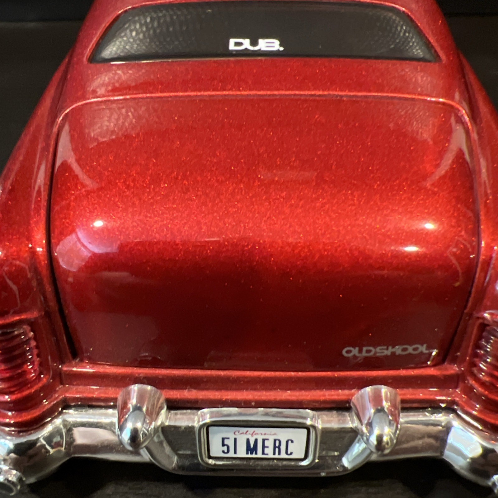 Vintage 2004 Jada 1:24 1951 Mercury Custom Coupe Dub City Old Skool Red Clean