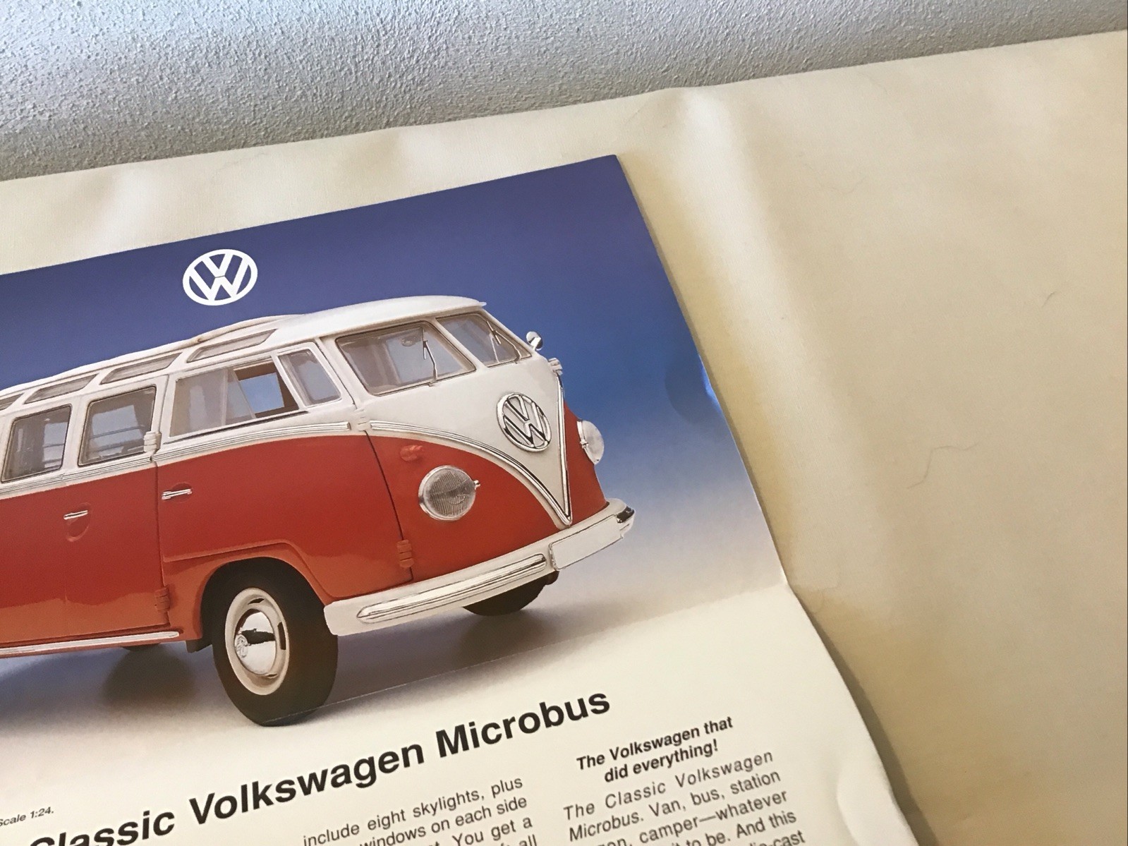 Franklin Mint 1962 Volkswagen Microbus Rare Brochure Paperwork Only 1:24