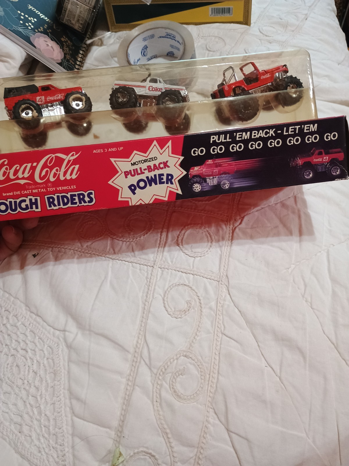Vintage ‘Tough Riders’ Coca Cola Toy Cars (3 Pack) NIB