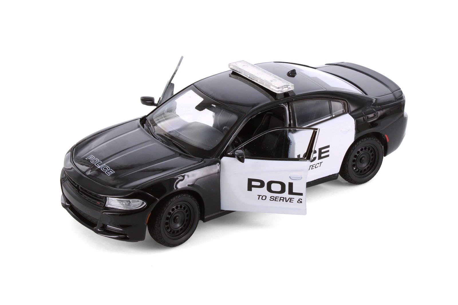 BOX OF 4 2016 DODGE CHARGER PURSUIT POLICE 1/24 DIECAST CAR SHOWCASTS 24079P/4D