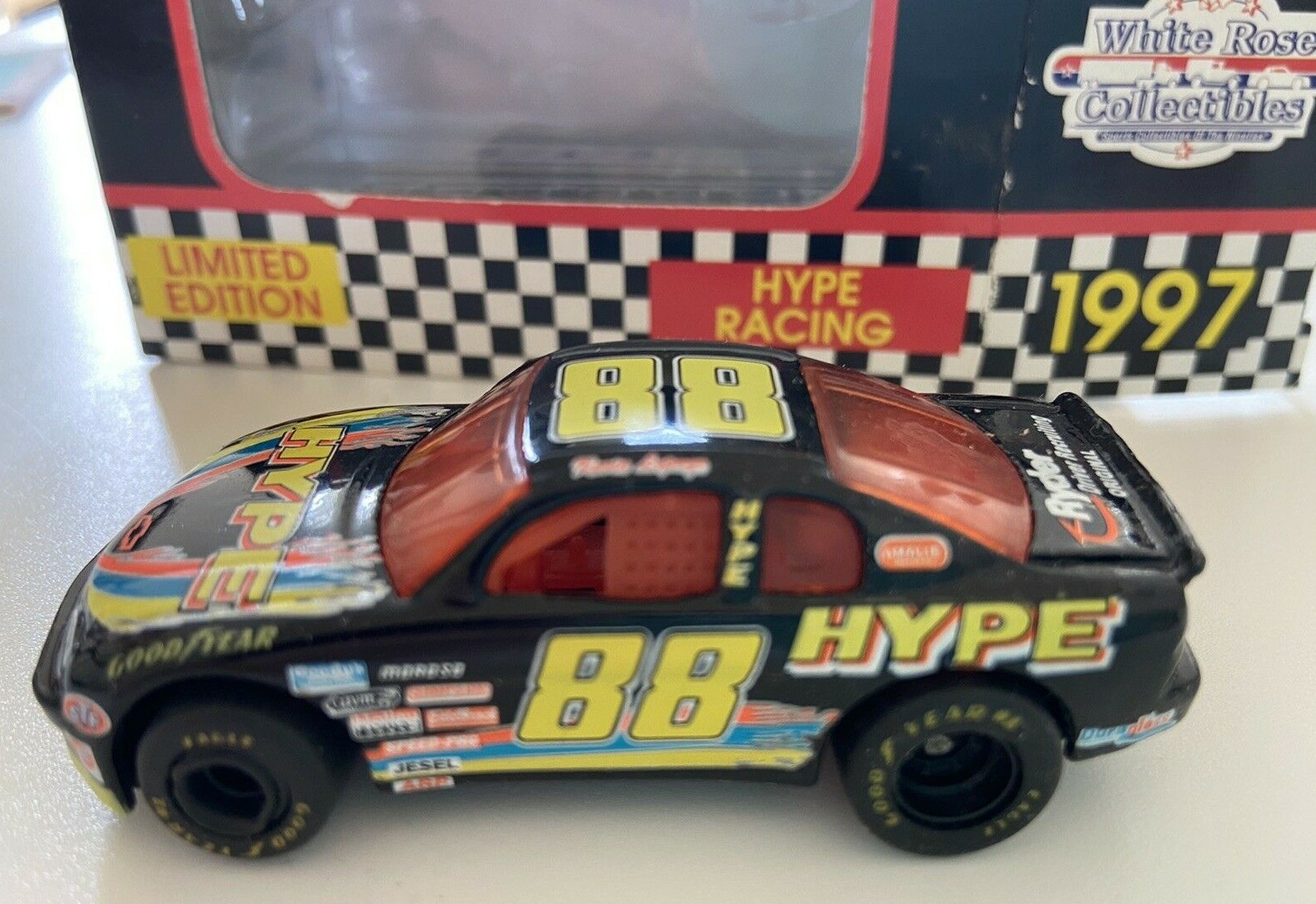 Matchbox 1997 White Rose Collectibles Racing Superstars Hype Racing #1 of 6000