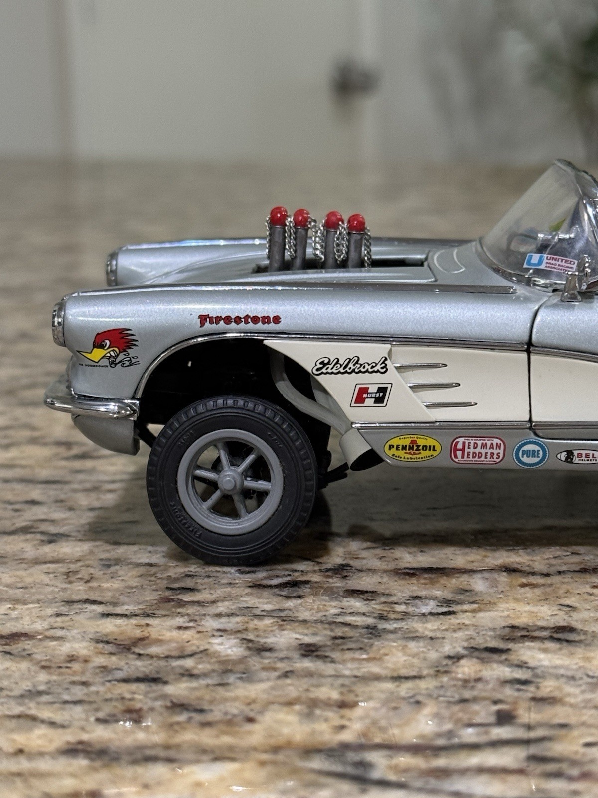 Danbury Mint 1961 Chevrolet Corvette “Gasser” 1:24 Scale – NOT COMPLETE
