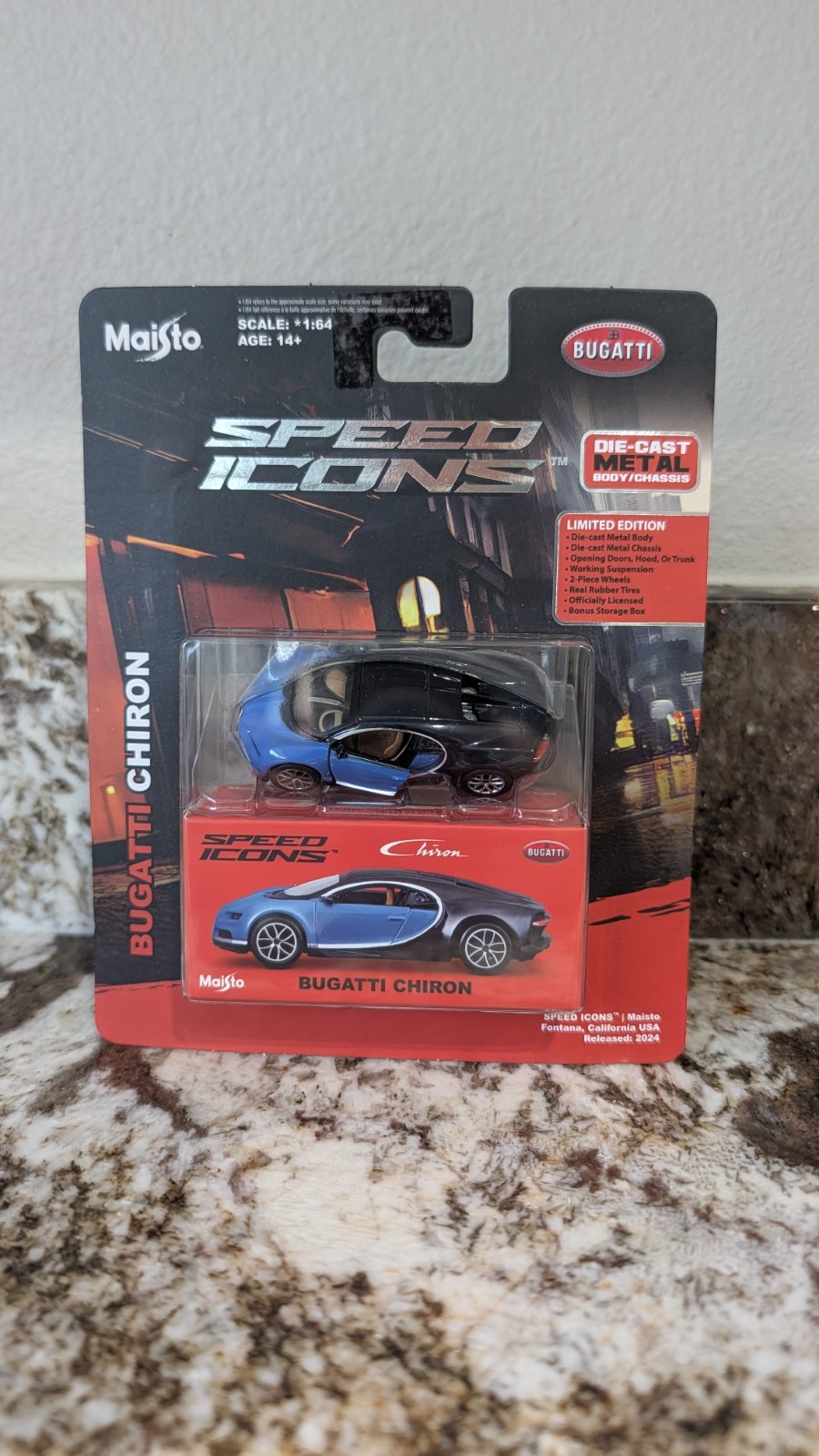 Maisto Speed Icons Bugatti Chiron 1:64 Diecast Limited Edition Car