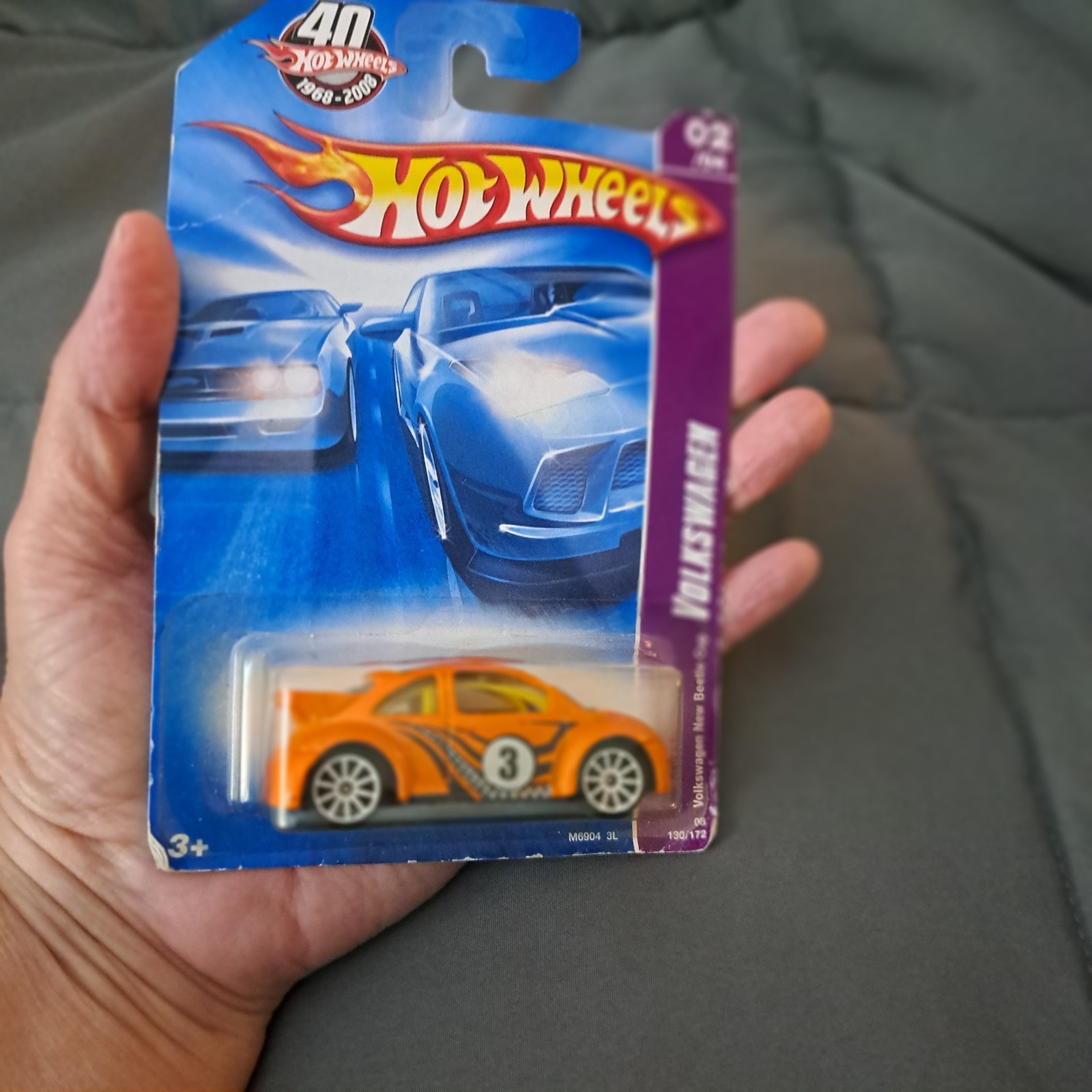 Hot Wheels Volkswagen New Bettle Cup Orange 02/04 Unopened Package