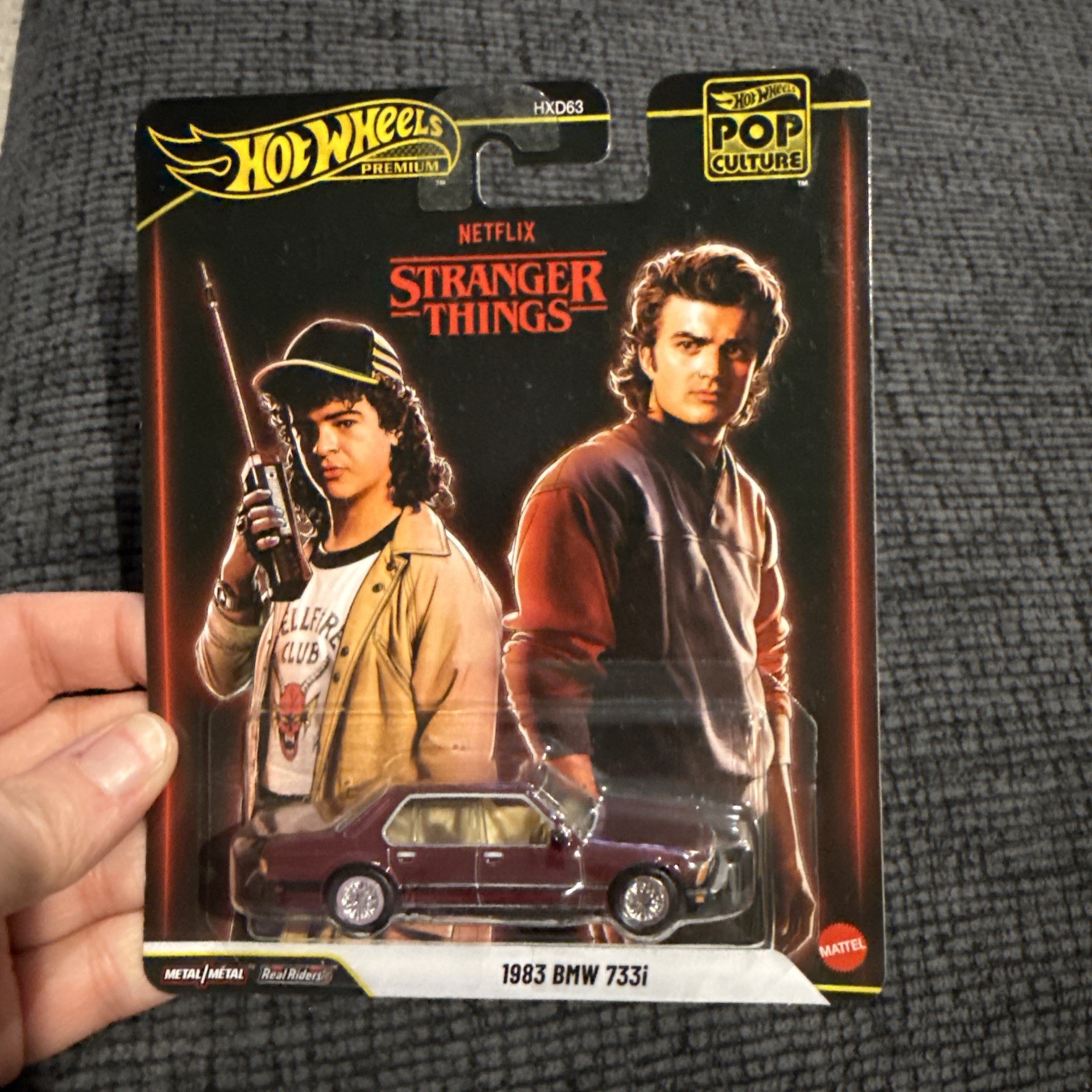 In Hand Hot Wheels Premium 2025 Pop Culture Stranger Things 1983 BMW 733i JHW81