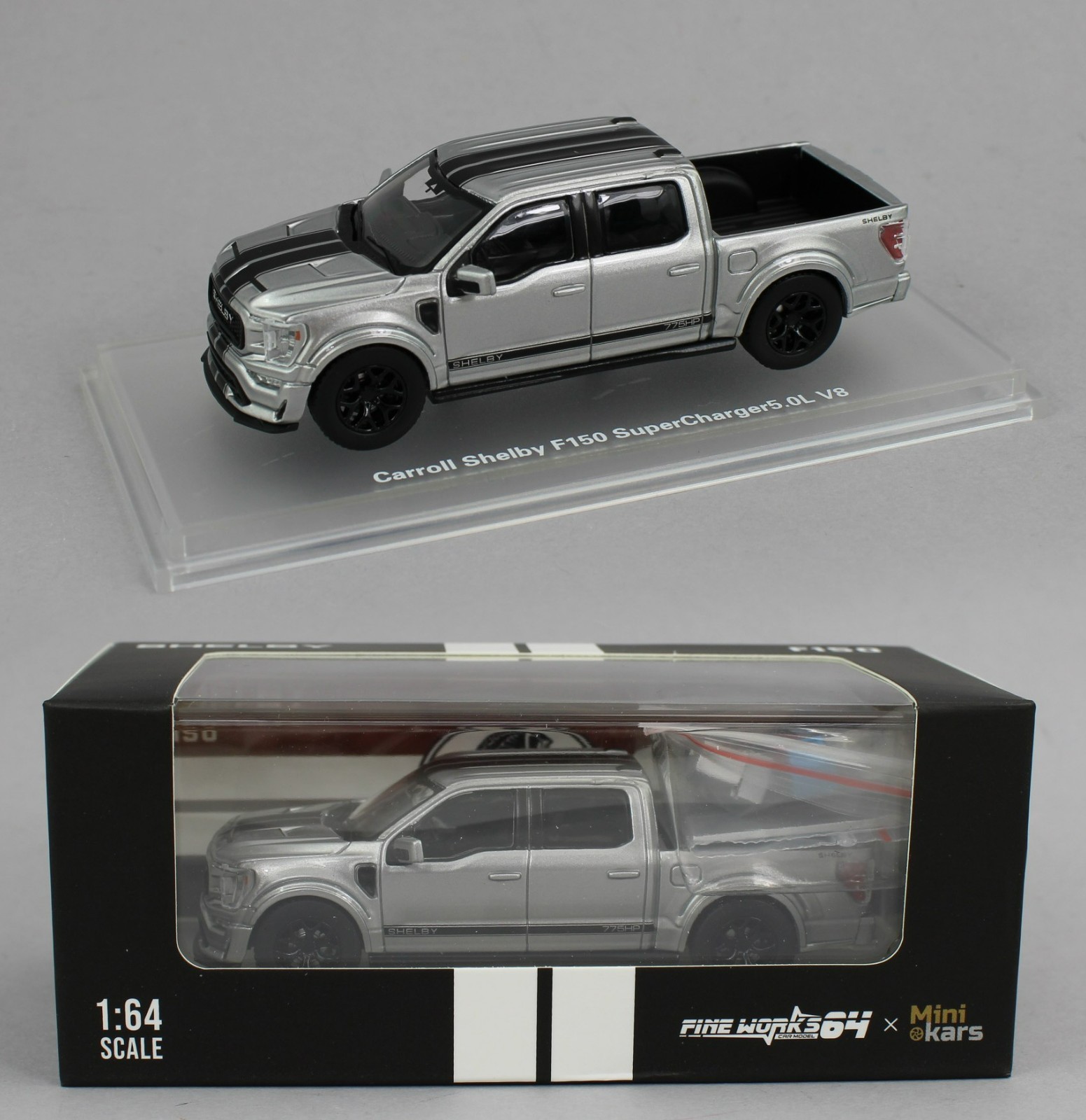 1:64 *MINI KARS* SILVER Shelby F150 Pickup Truck *NIB*