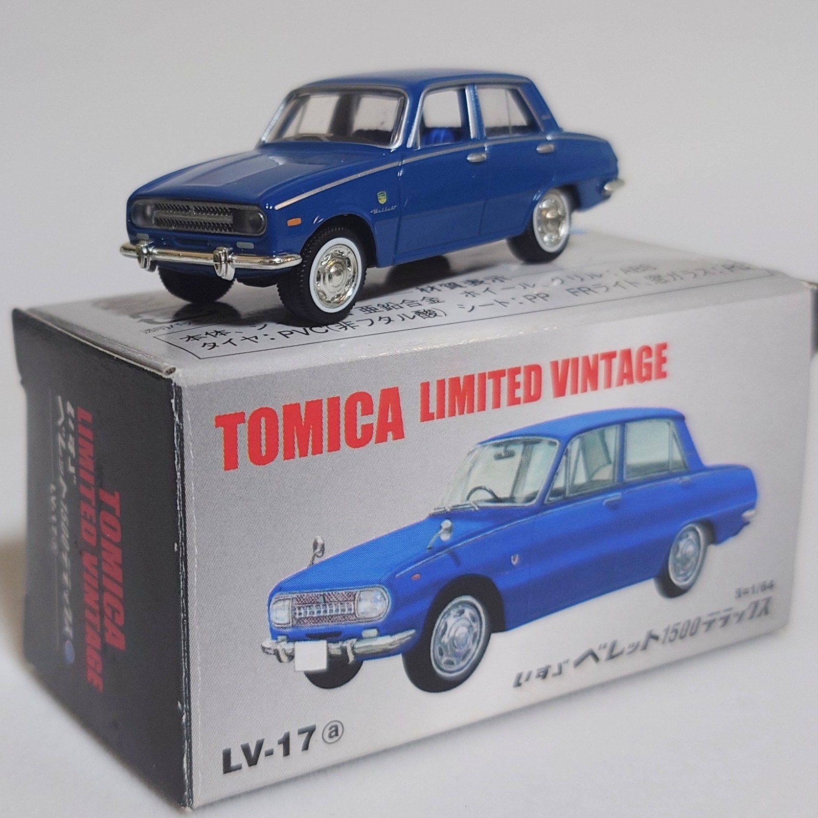 Tomica Limited Vintage 1/64 Isuzu Bellett 1500 Deluxe Diecast Model Japan