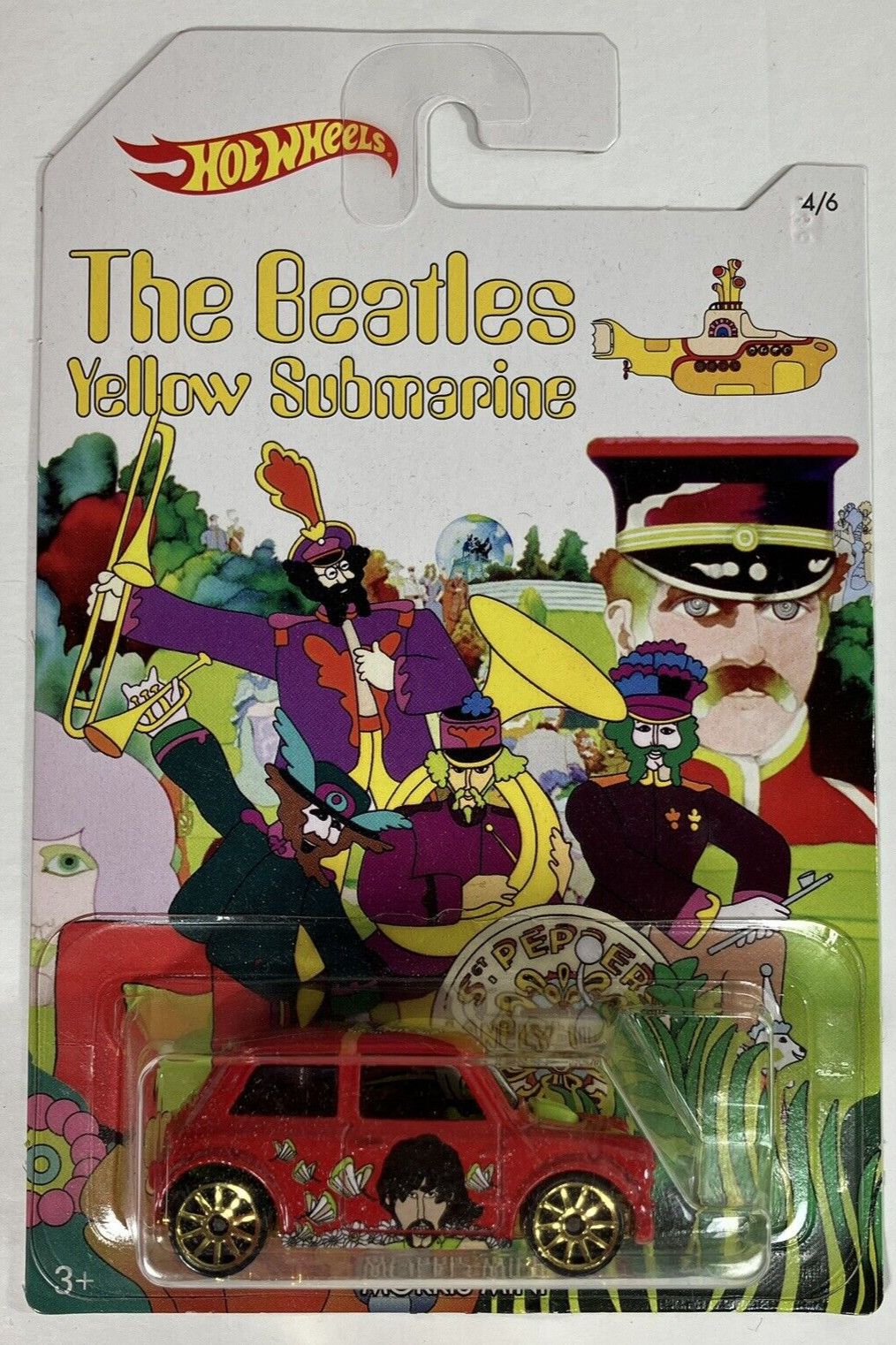 2016 Hot Wheels The Beatles YELLOW SUBMARINE Complete Set 6 Limited Ed. cars MIB