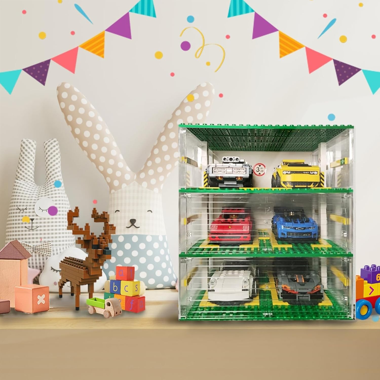 DIY Modular Building Block Garage for Sport AutoCars