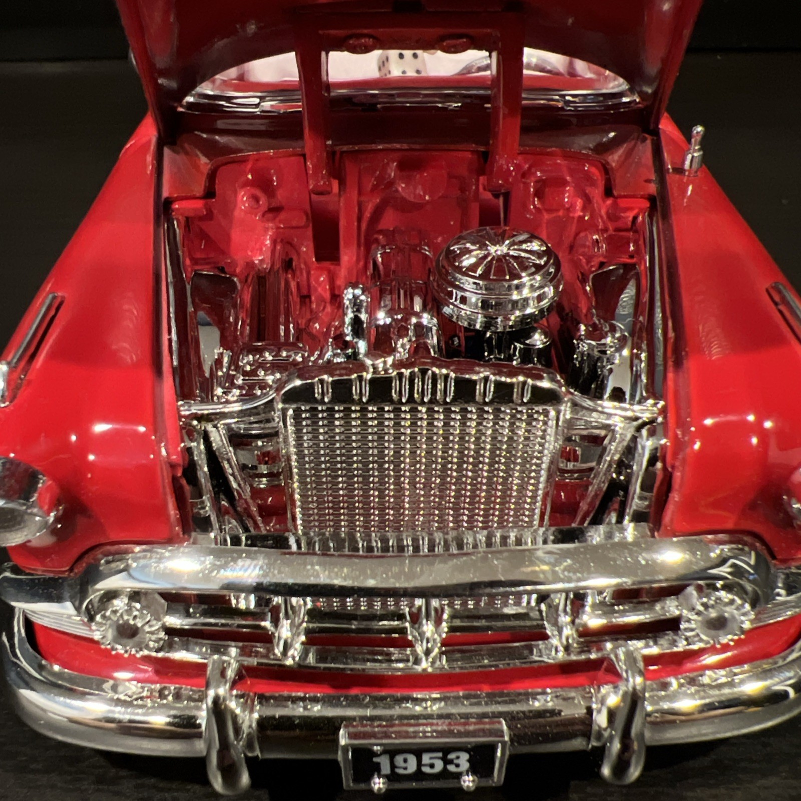 MINT 2001 Jada Street Low 1953 Chevy Bel Air Red 1/24 Lowrider Convertible Car