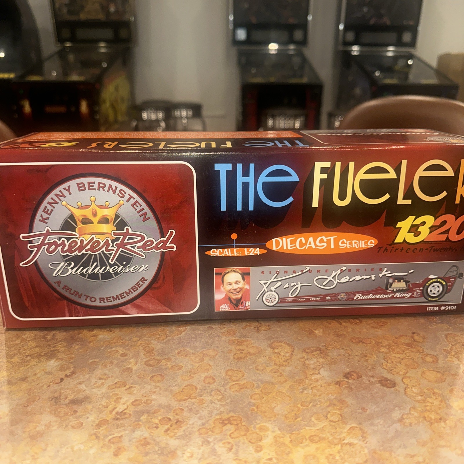 The Fuelers 1320 Kenny Bernstein Forever Red Budweiser Diecast Car #9101 1:24