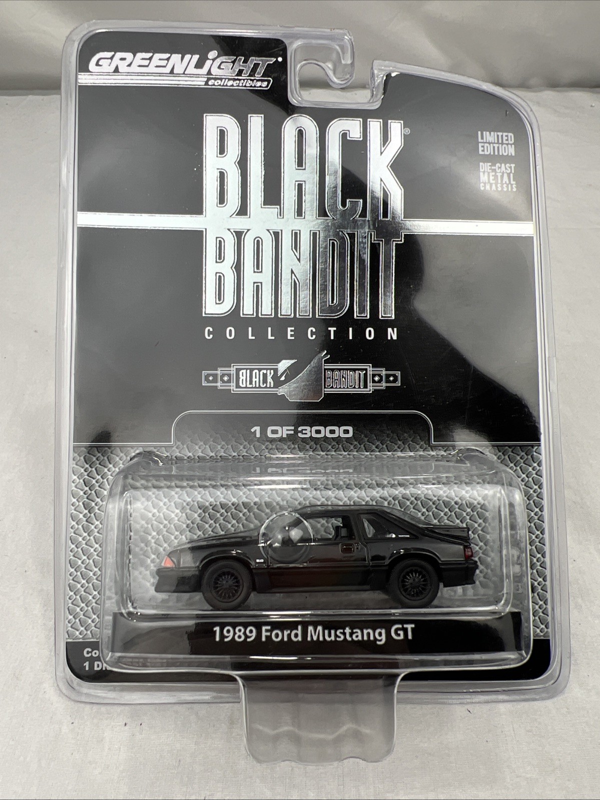 Greenlight Collectibles Black Bandit 1:64 1989 Ford Mustang GT 1 of 3000 Made!!