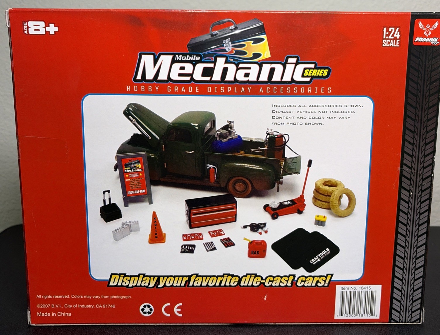 GARAGE DIORAMA ACCESSORIES IN 1:24 SCALE NEW Mobile Mechanic Series