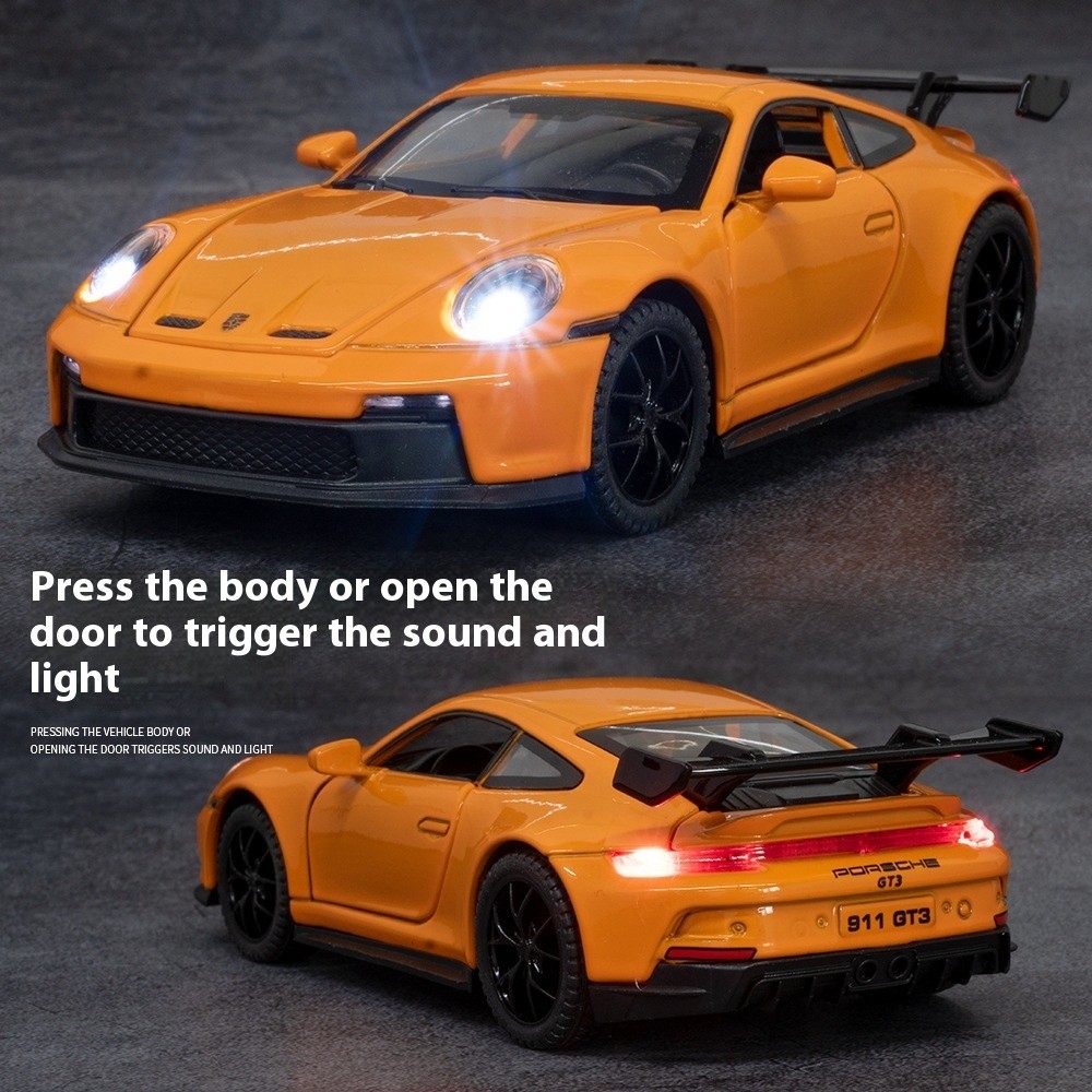 1:32 911 GT3 RS Alloy Sports Car Model Diecast Metal Racing Car Vehicles Model H