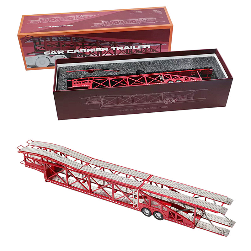 GCD 1:64 Jumbo Double-layer Alloy Car Carrier-Extra-long Giant Transport Model