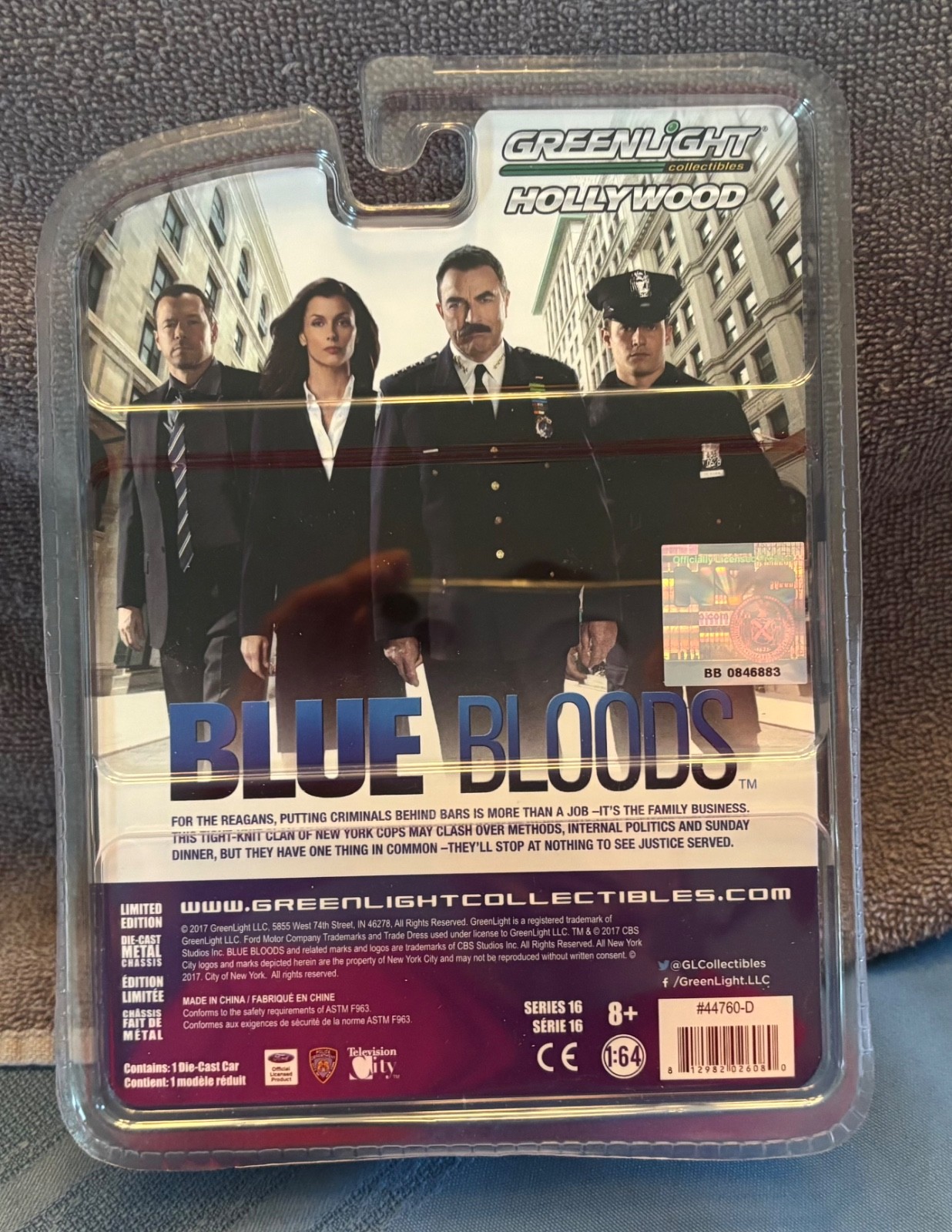 Greenlight Hollywood Series 16 Blue Bloods 2001 Ford Crown Victoria Police…
