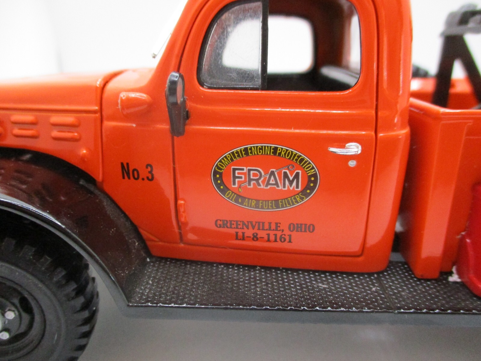 Fram Dodge Power Wagon Tow Truck No. 1 Die Cast Collectible RARE Greenville Ohio