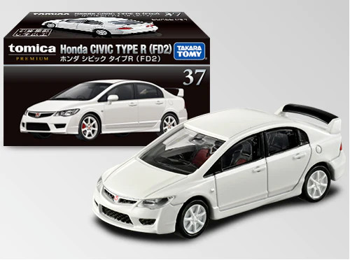 TOMICA PREMIUM #37 HONDA CIVIC TYPE R (FD2) 1/64 SCALE NEW IN BOX USA STOCK!!!