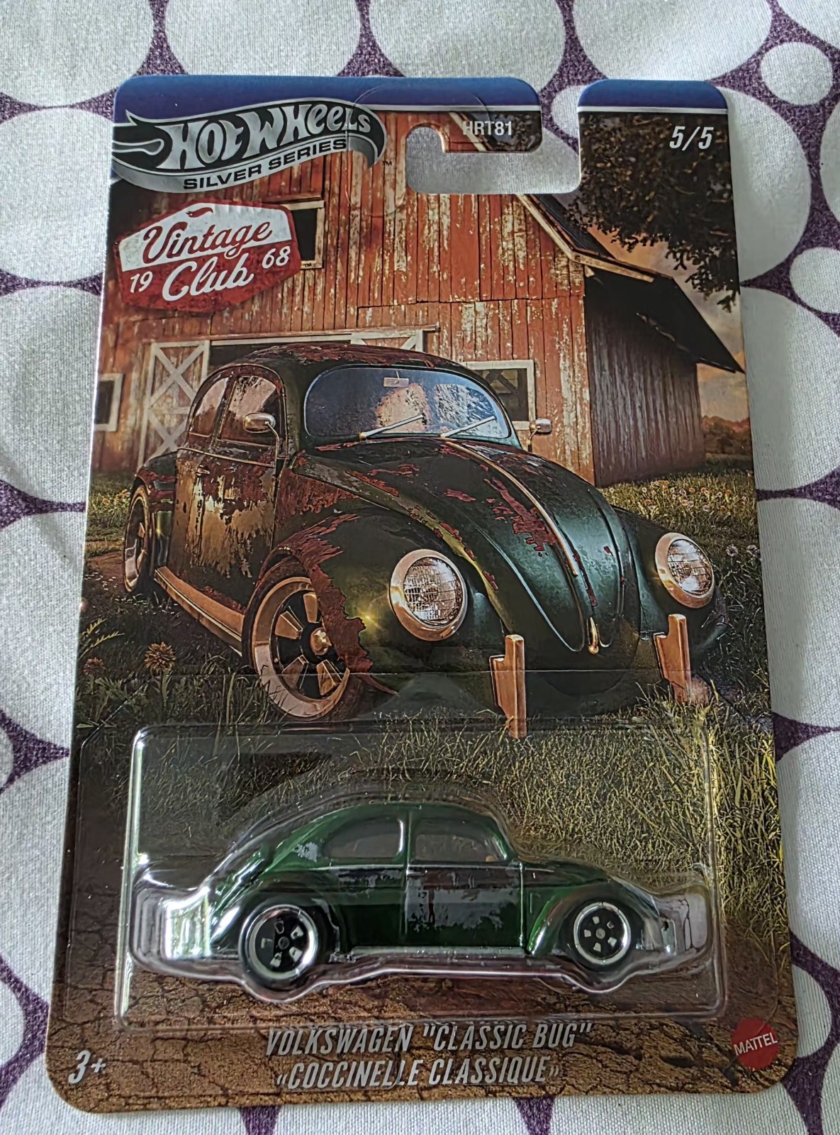 ☀️ Hot Wheels Silver Series Vintage Club Volkswagen Classic Bug Chase ☀️