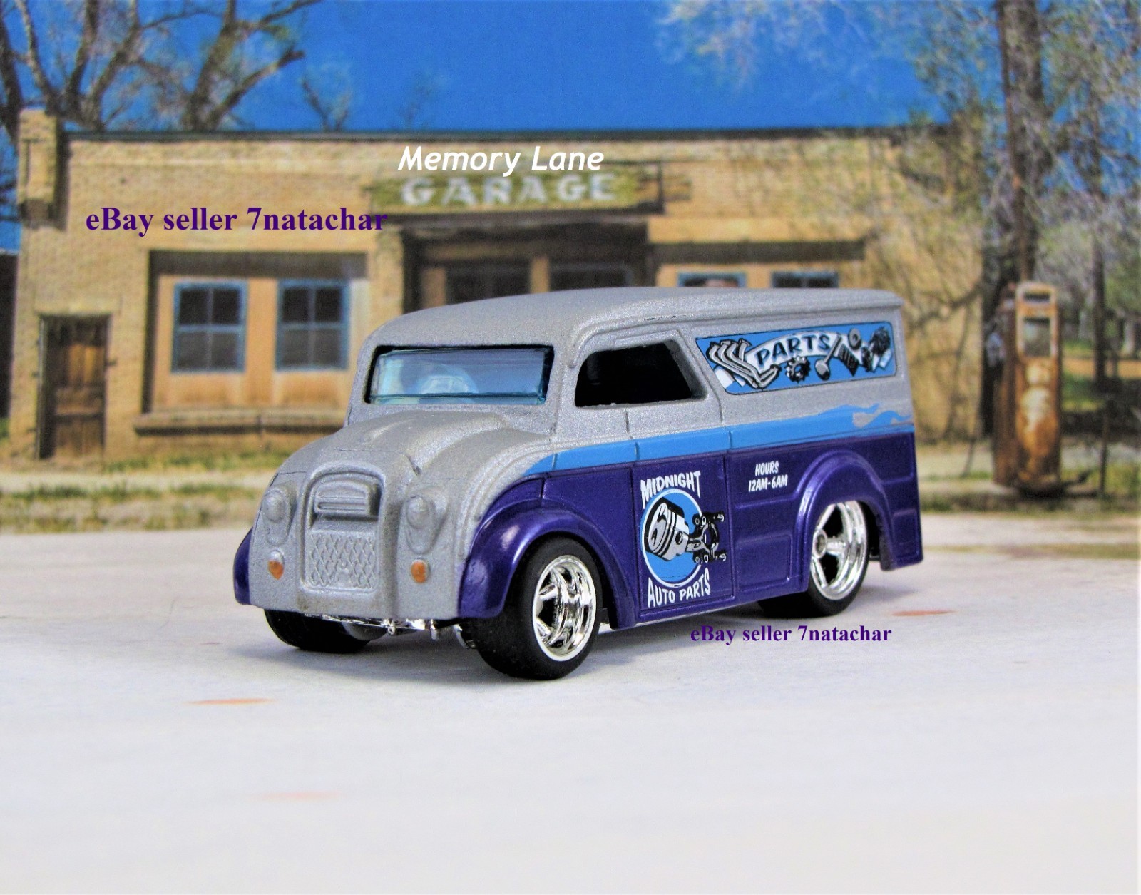1950s Retro Parts Shop Panel Truck Hot Rod Van Hauler Model Delivery C