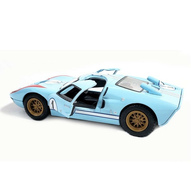 5427DF) Kinsmart 5″ Die-cast: 1966 Ford GT 40 MKII (BLUE) 1/32 Scale