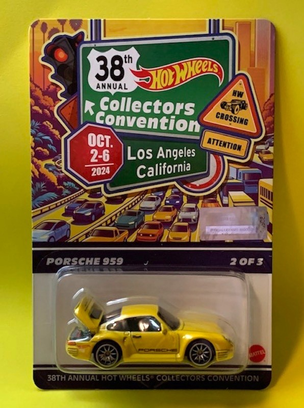 2024 38th Hot Wheels Collectors Convention Porsche 959, 02024/06200, Unique # :)