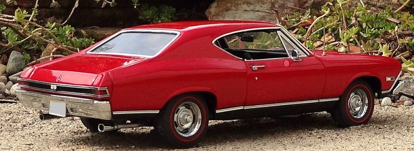 Chevrolet Chevy Chevelle Custom Built Metal Model 1 24 Race Car Promo 55 57 18