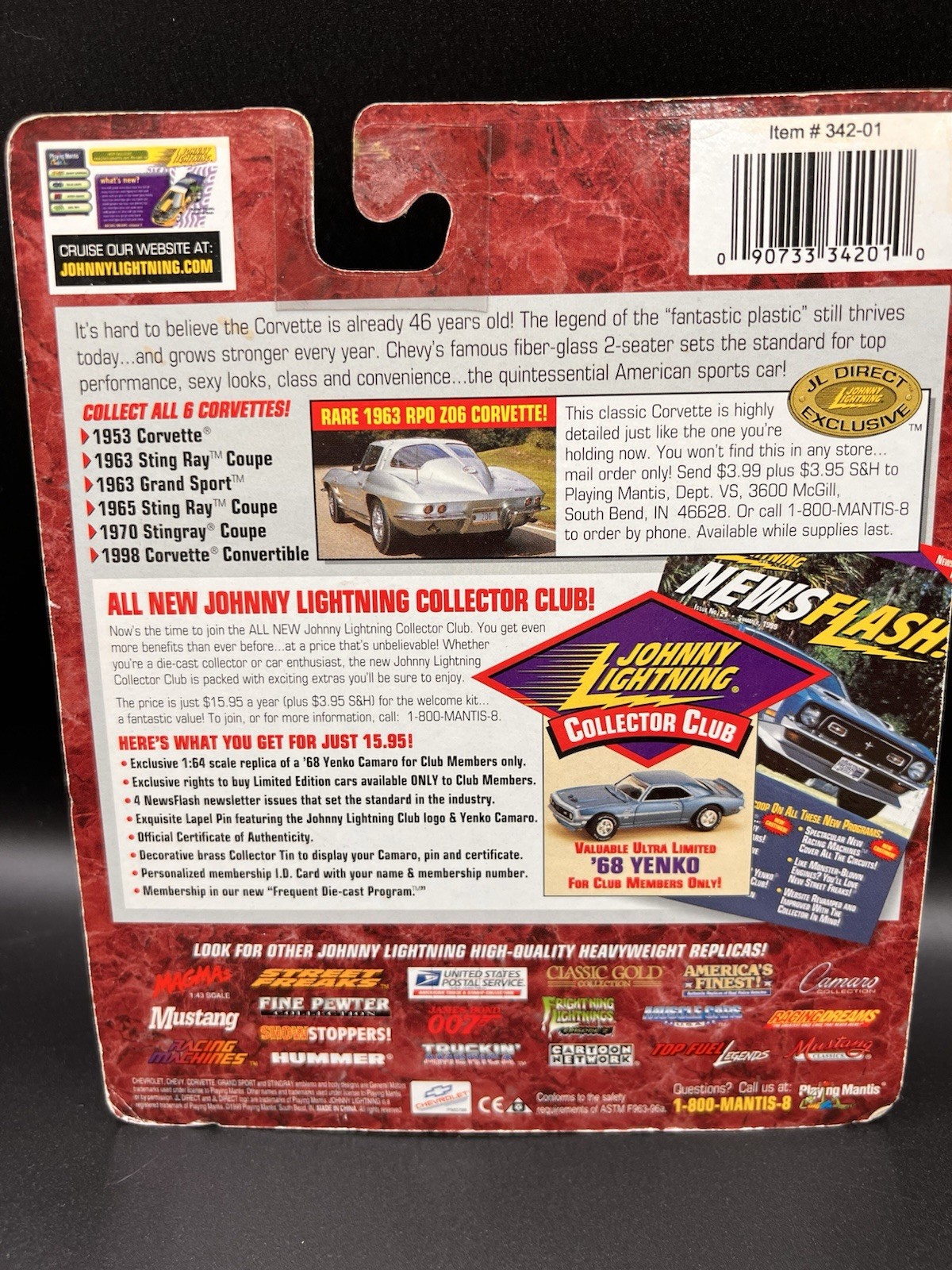 Johnny Lightning Die Cast Car 1/64 Collection- Lot Of 6 In Original Package