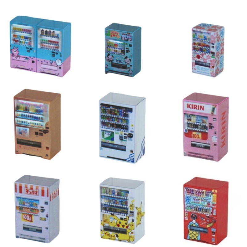 Diorama 1/64 Scale Car Garage Vending Machine Model Repair Scene Accessories Toy