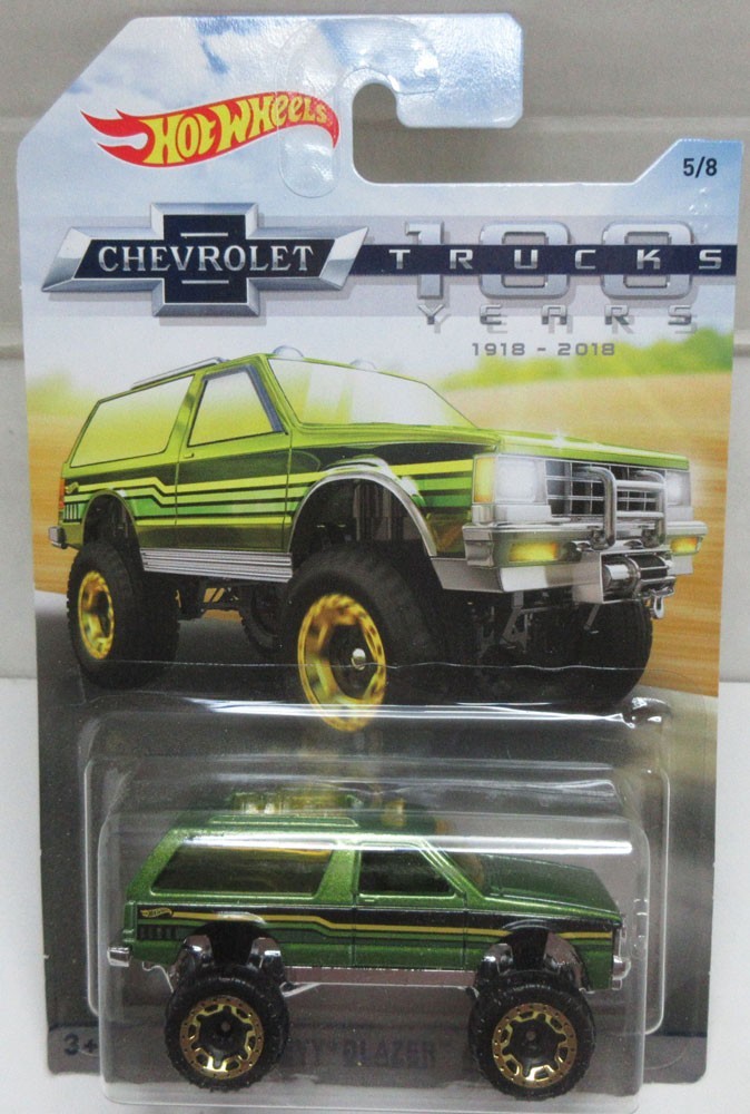 Hot Wheels 2018 100 Years of Chevy Trucks Complete 8 Car SET