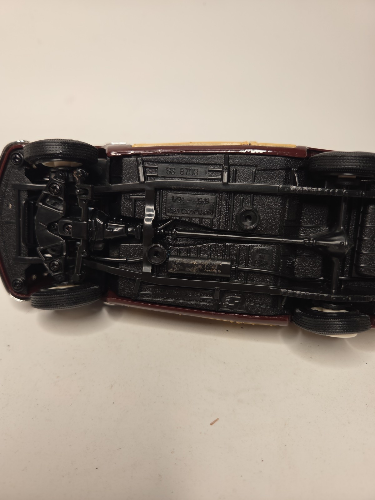 Motor Max Diecast 1:24 Scale 1949 Ford Woody Wagon Bright Red No Box 73260