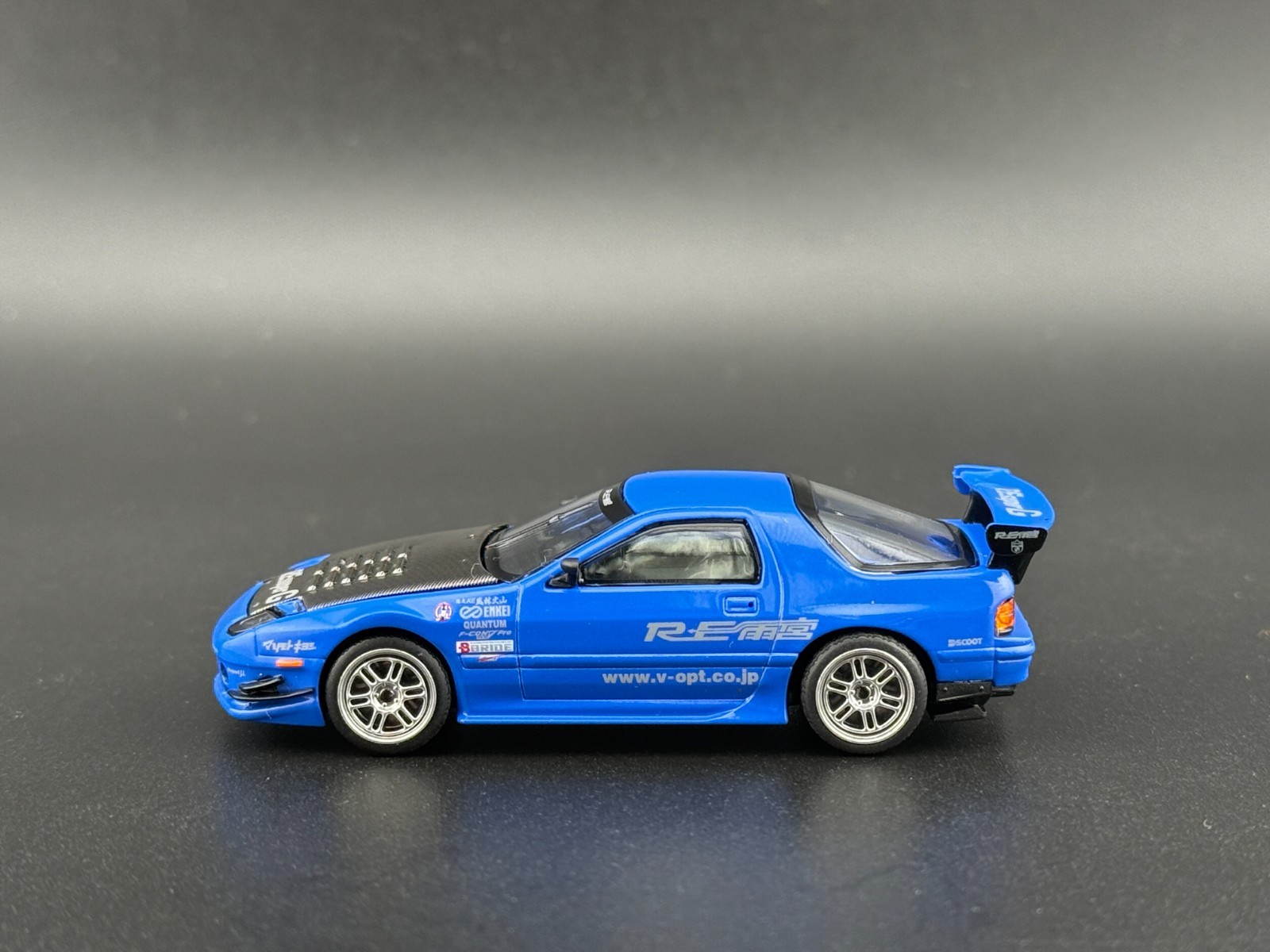 Pop Race Mazda RX7 FC3S RE-Amemiya Blue 640290 1/64